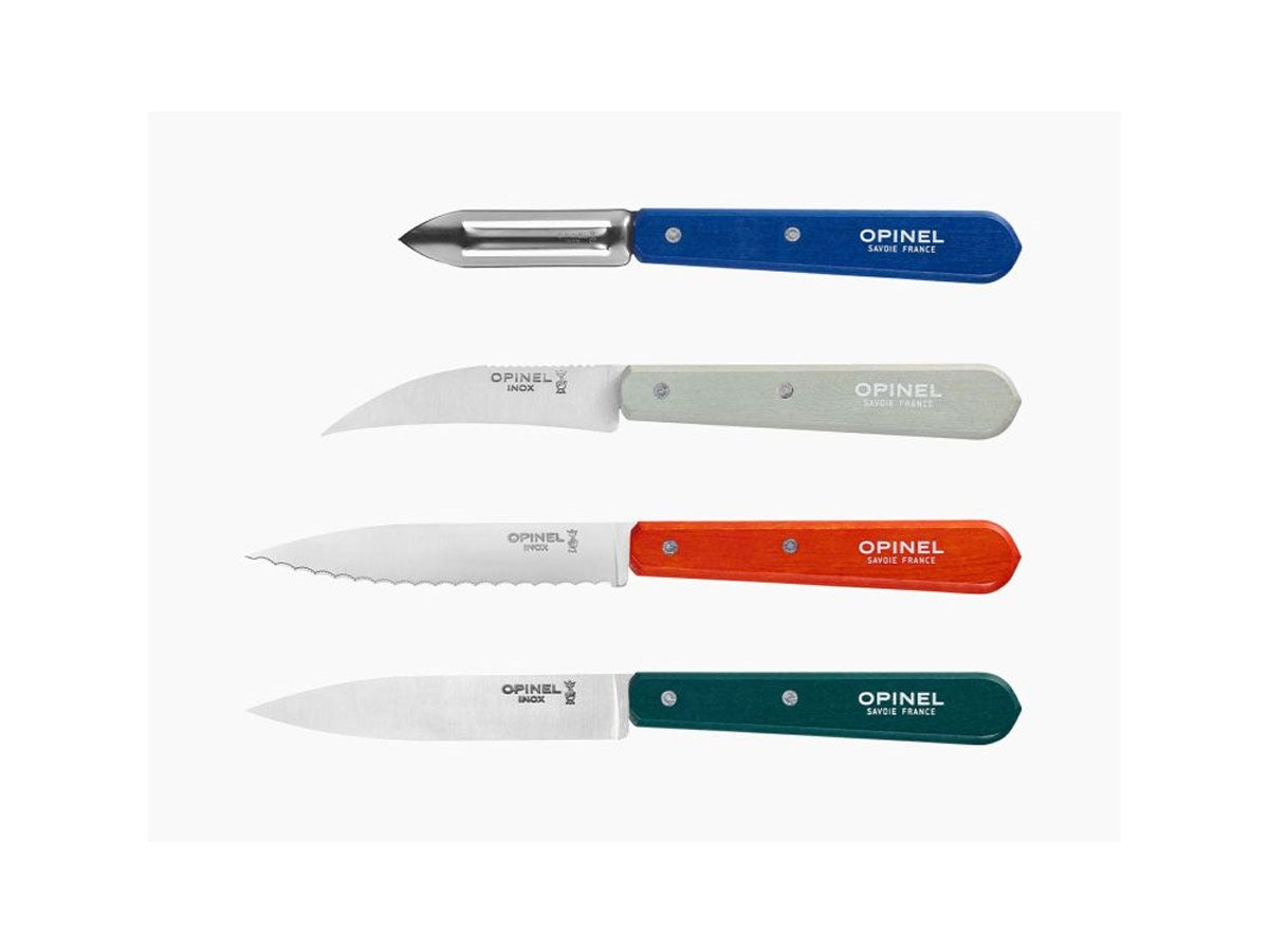 Opinel Set Essentiels Du Cuisinier 4 pz colorati (112-113-114-115) (002576) - foto 2