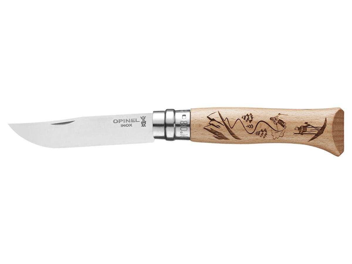 Opinel Sport N°08 Inox Gravour "Ski" (002188)