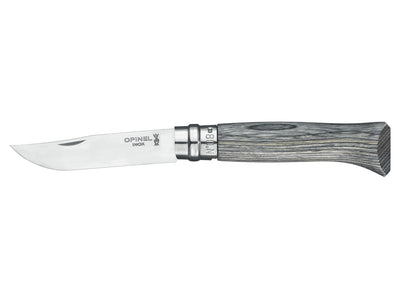 Opinel Tradizione Lusso N°08 Inox Betulla Lamellare Grigia (002389)