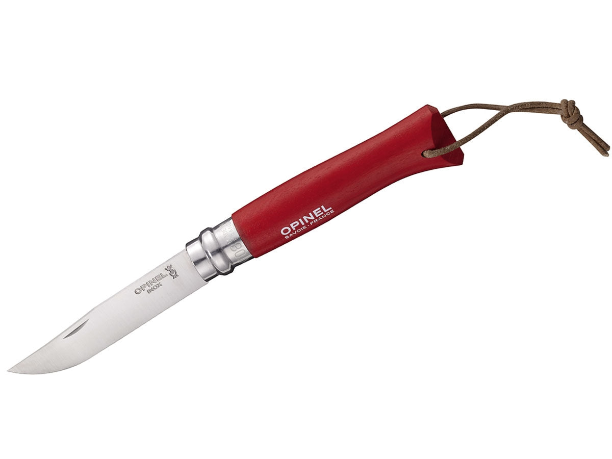 Opinel Tradizione N°08 Inox Baroudeur "Rouge" (001705)