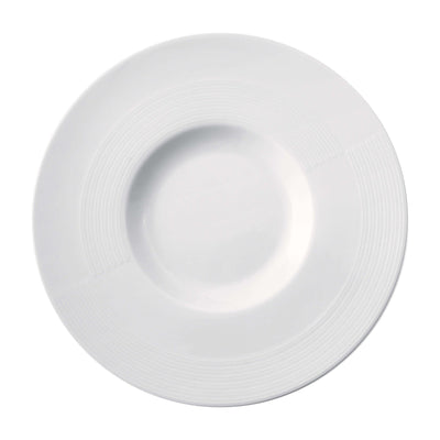 Gural Madrid Piatto Piano Gourmet in Porcellana Bianca 31,8 cm 6 Pezzi