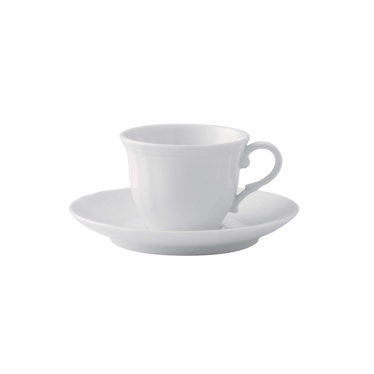 Gural Venice Piattino per Tazza Caffè in Porcellana Bianca 10,2 cm 12 Pezzi