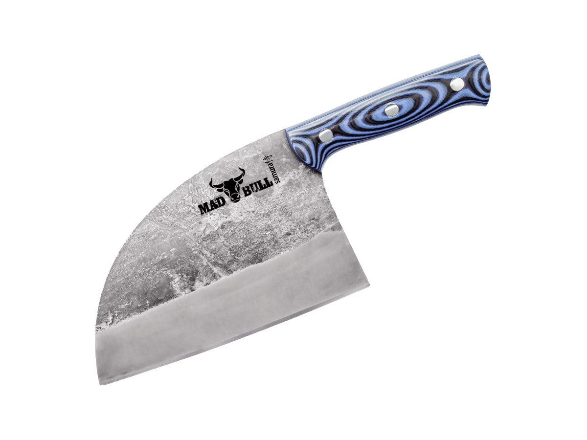 Samura Mad Bull Chopper Mannaia G-10 Black & Blue (Cleaver) Cm.18 SMB-0040