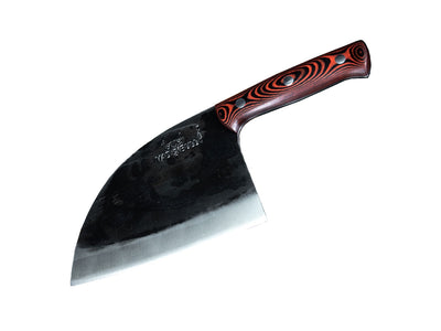 Samura Mad Bull Chopper Mannaia G-10 Black & Red (Cleaver) Cm.18 SMB-0040R