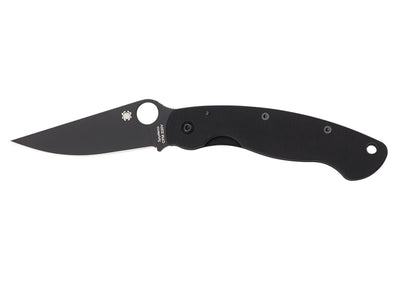Spyderco Military C36GPBK2 lama CPM S30V rivestita nera, manico G-10 nero, Liner Lock