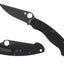 Spyderco Military C36GPBK2 dettaglio lama CPM S30V nera e profilo manico G-10