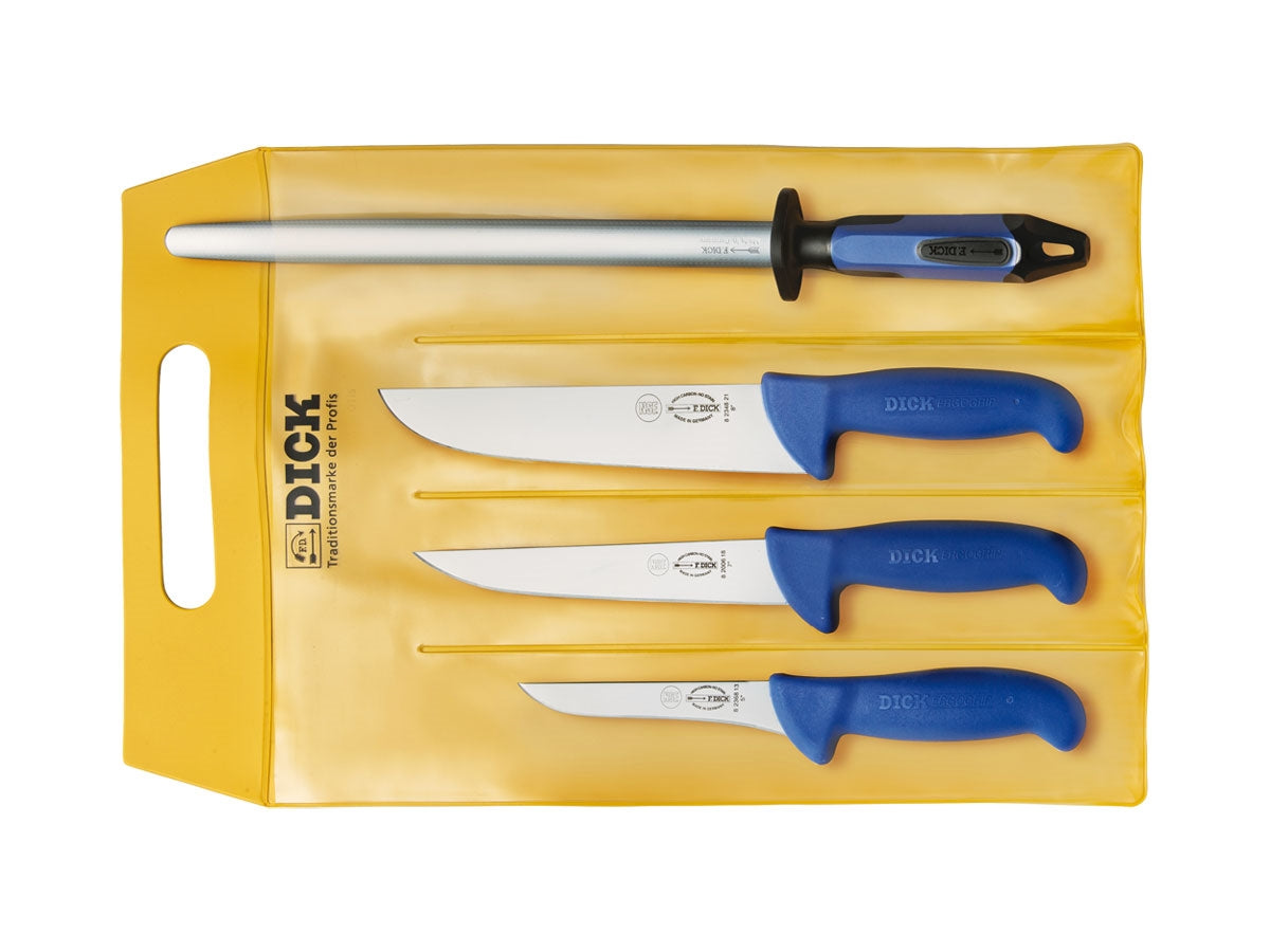Dick Ergogrip Set 3 Pz Colt.Macellaio + Acciaino  8255500