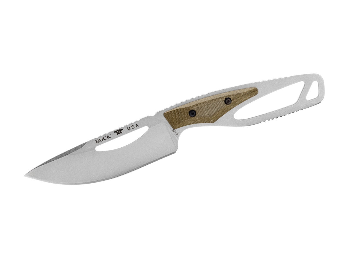 Buck Paklite Field Pro Od Green Micarta 631Grs