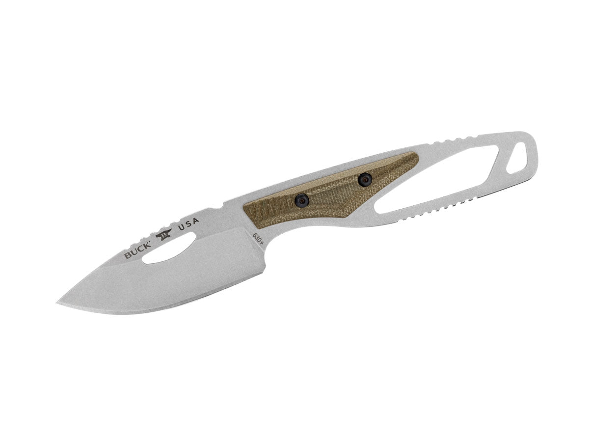 Buck Paklite Hide Pro Od Green Micarta 630Grs