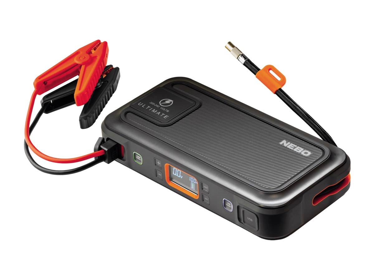 NEBO ULTIMATE avviatore e compressore 5-in-1 con presa CA 220-240V PBK-0006
