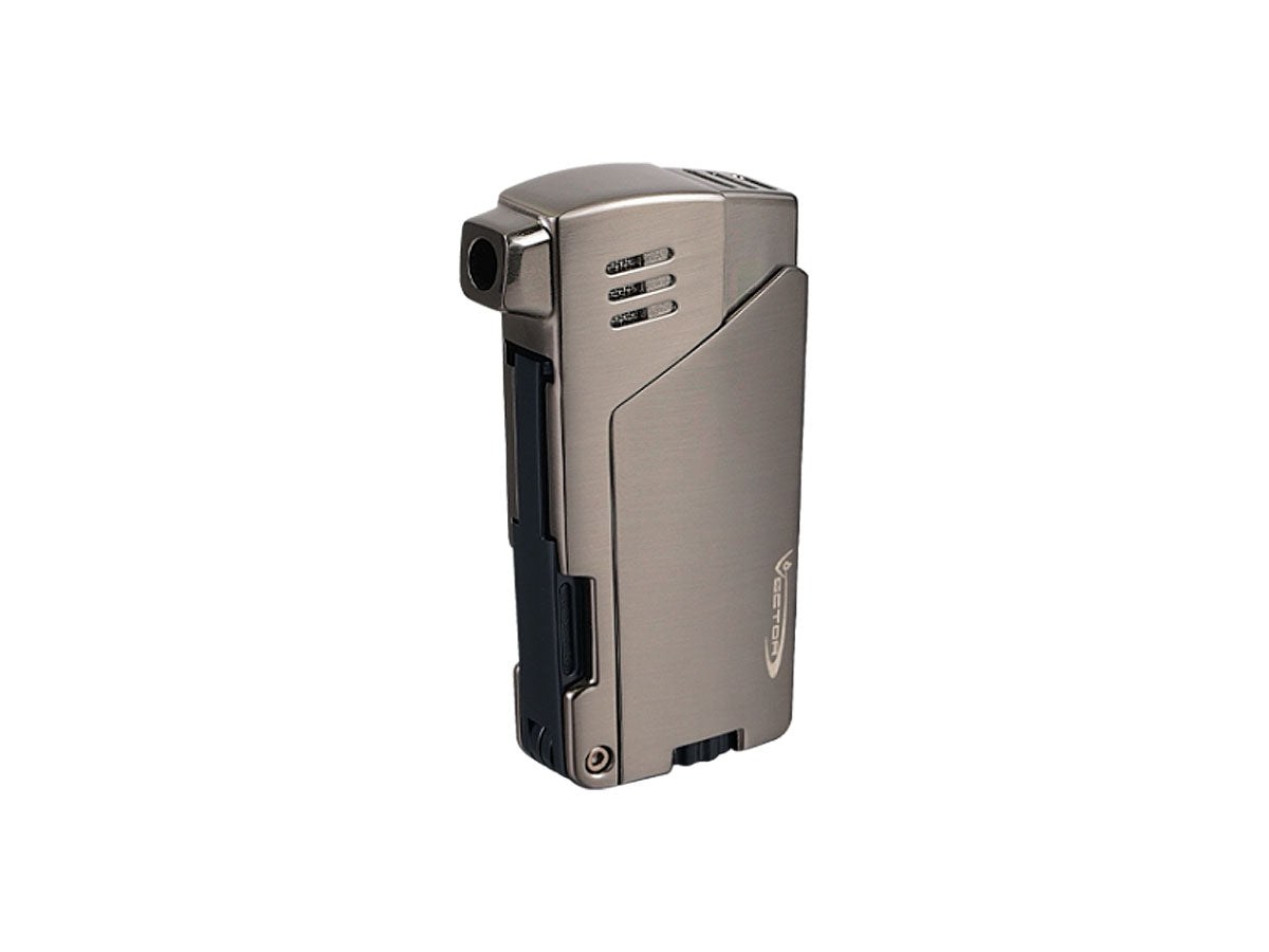 Vector Gladius accendino pipa fiamma angolata gunmetal satin