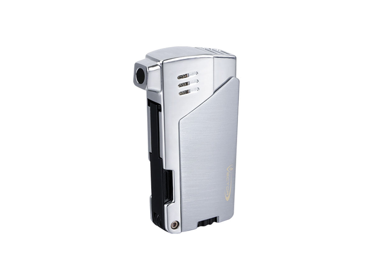 Vector Gladius accendino pipa fiamma angolata chrome satin