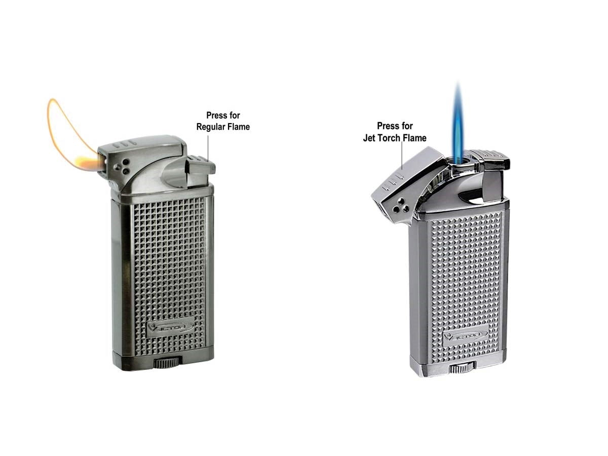 Vector Duke dual flame gunmetal dettaglio meccanismo fiamma