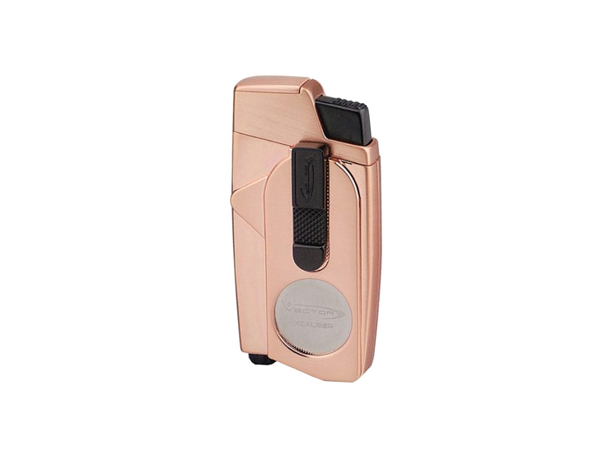Vector Xcaliber accendisigari dual jet copper gold satin