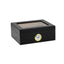 Humidor Supreme Umidificatore Capri Glasstop Color Black Medium HUM-25HYG-BK