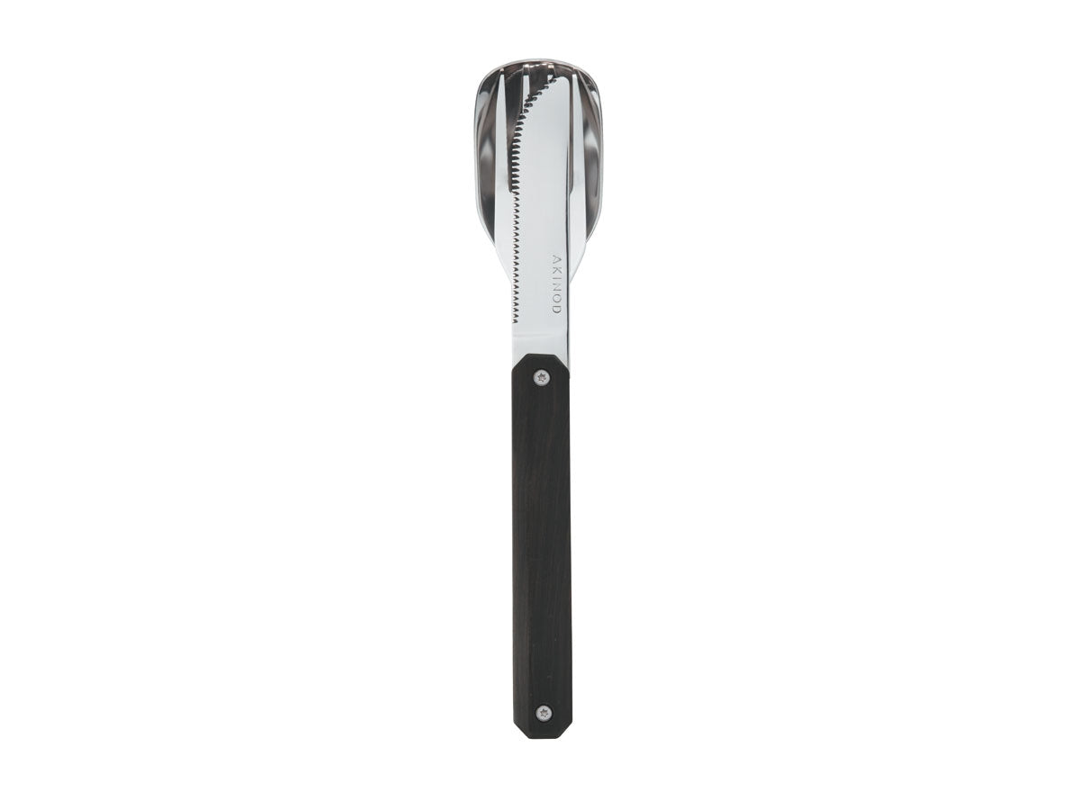 Akinod Magnetic Straight Cutlery 12H34 Mirror Ebène