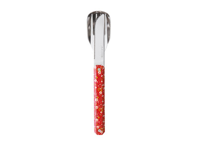 Akinod Magnetic Straight Cutlery 12H34 Mirror Hélianthème Rouge