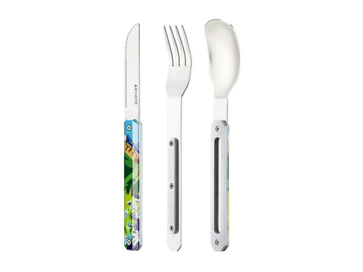 Akinod Magnetic Straight Cutlery 12H34 Mirror Montagne Eté - foto 2