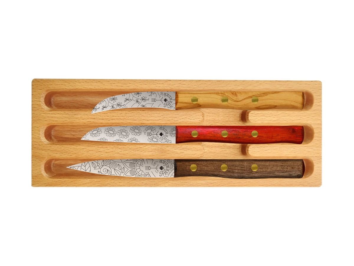 Pikas Zöppken Style Set 3Pz C/Custodia Legno Mix Mix