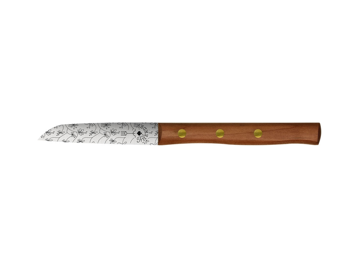 Pikas Zöppken Style Spelucchino (Paring knife) Cm 8 Cherry Ranken
