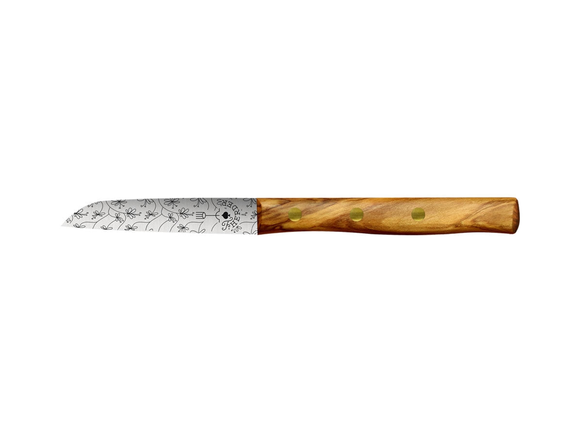 Pikas Zöppken Style Spelucchino (Paring knife) Cm 8 Olive Ranken