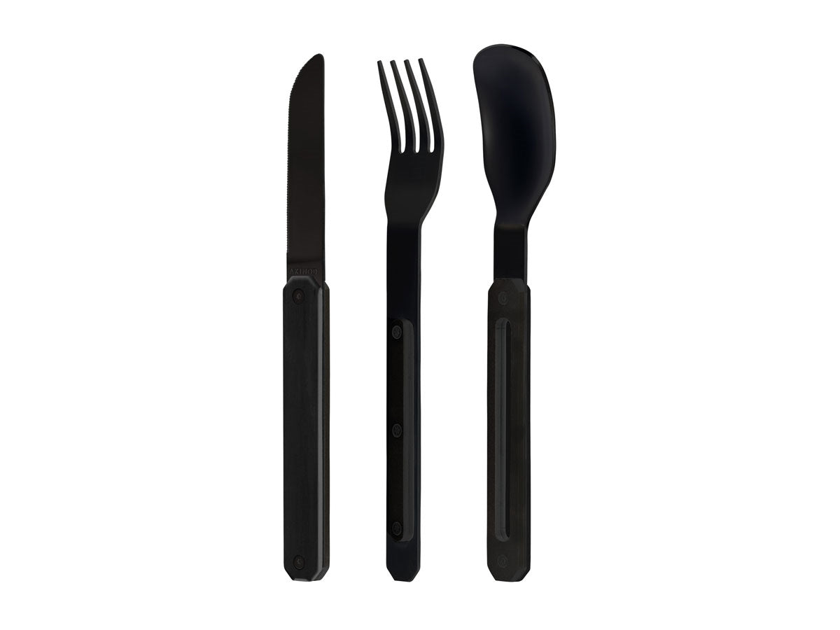 Akinod Magnetic Straight Cutlery 12H34 Black Mirror Ebène - foto 2