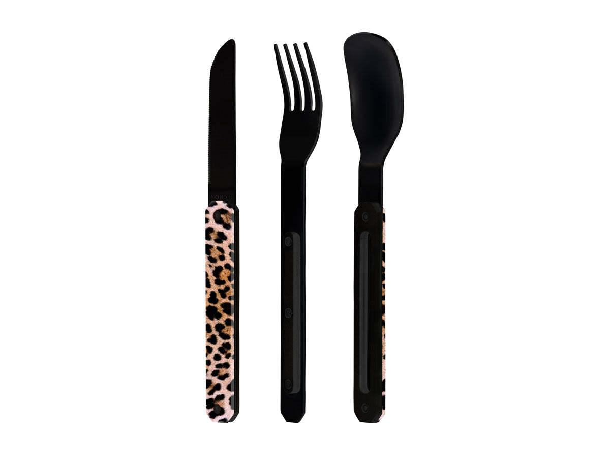 Akinod Magnetic Straight Cutlery 12H34 Black Mirror Léopard - foto 2