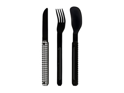 Akinod Magnetic Straight Cutlery 12H34 Black Mirror Pied de Poule - foto 2
