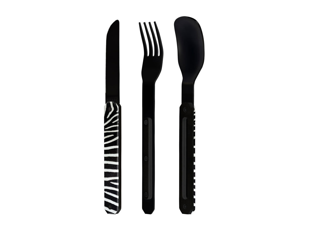 Akinod Magnetic Straight Cutlery 12H34 Black Mirror Zèbre - foto 2