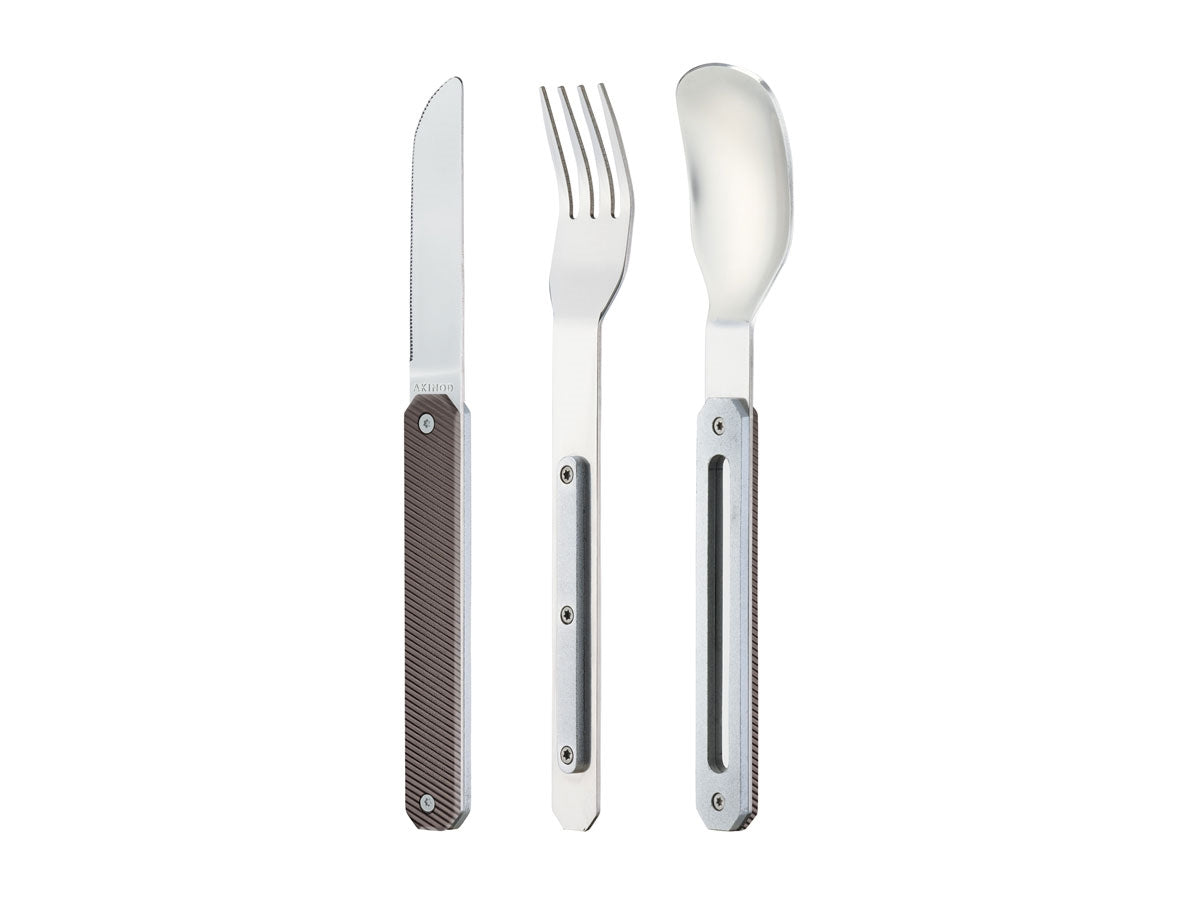 Akinod Magnetic Straight Cutlery 12H34 Mirror Aluminium Gris Foncé - foto 2