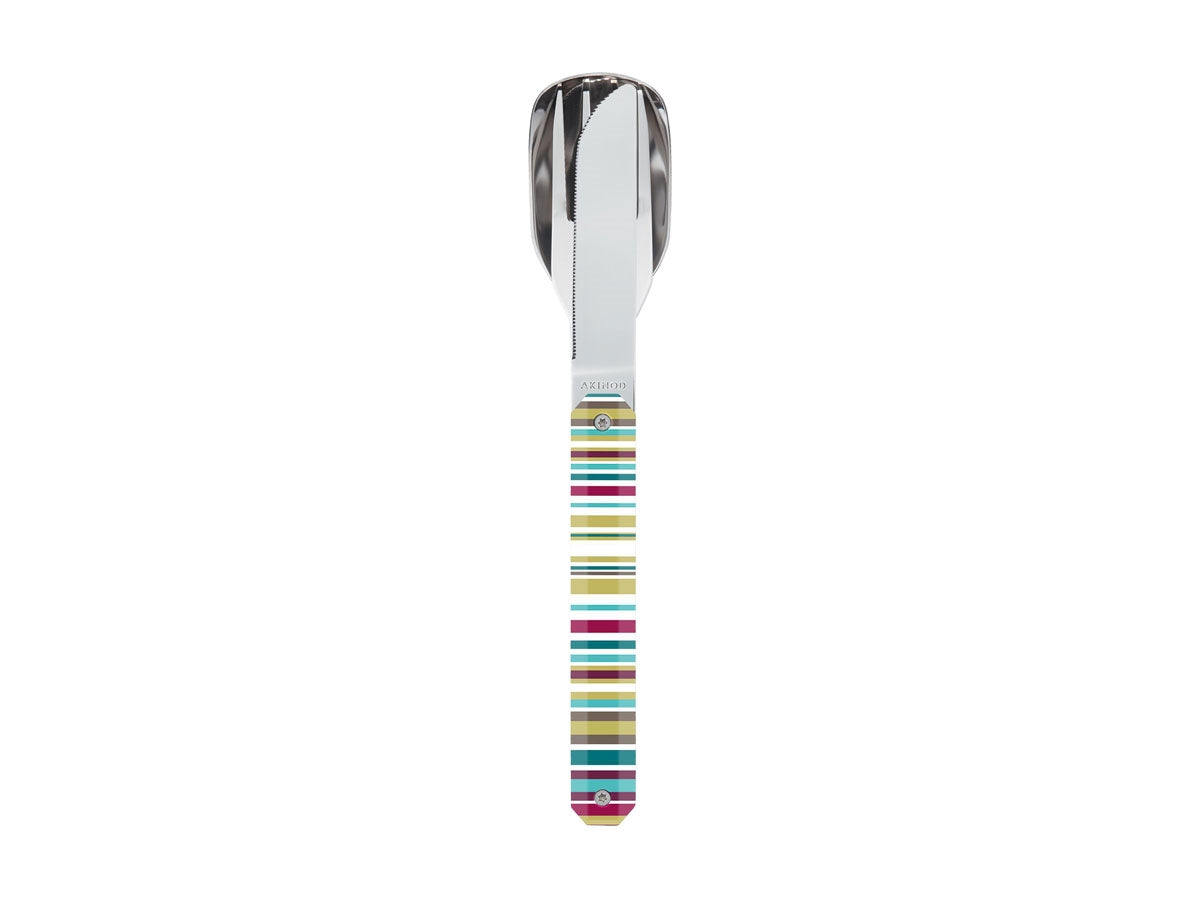 Akinod Magnetic Straight Cutlery 12H34 Mirror Bayadère