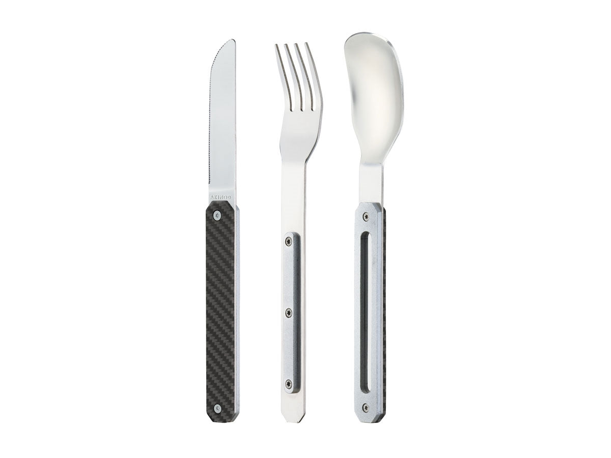 Akinod Magnetic Straight Cutlery 12H34 Mirror Carbone - foto 2