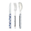 Akinod Magnetic Straight Cutlery 12H34 Mirror Fleur Bleue - foto 2