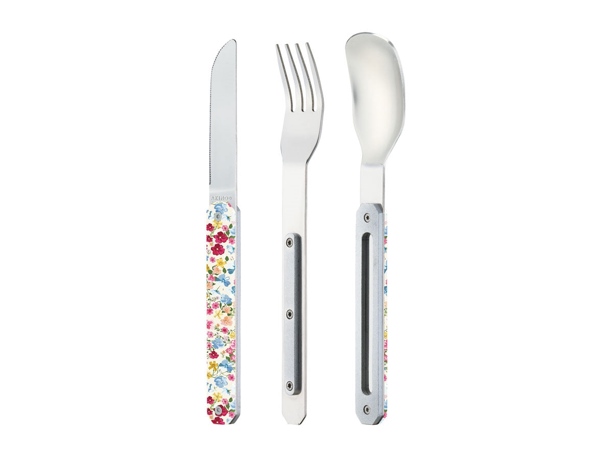 Akinod Magnetic Straight Cutlery 12H34 Mirror Fleurs Pastel - foto 2