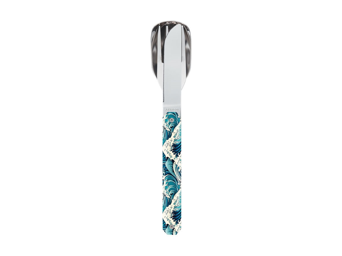 Akinod Magnetic Straight Cutlery 12H34 Mirror Ukiyo-e
