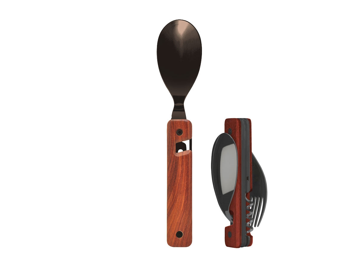 Akinod Multifunction Cutlery 13H25 Black Mirror Bois Corail