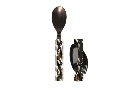 Akinod Multifunction Cutlery 13H25 Black Mirror Camo Vert