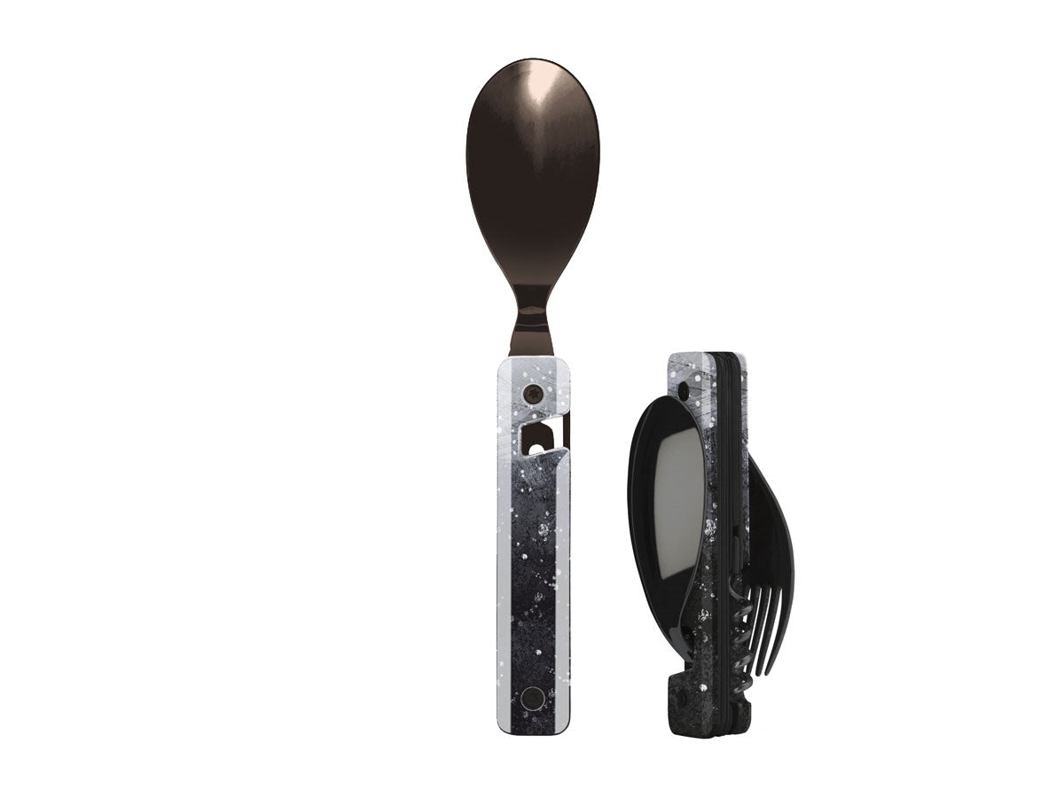 Akinod Multifunction Cutlery 13H25 Black Mirror Cosmos