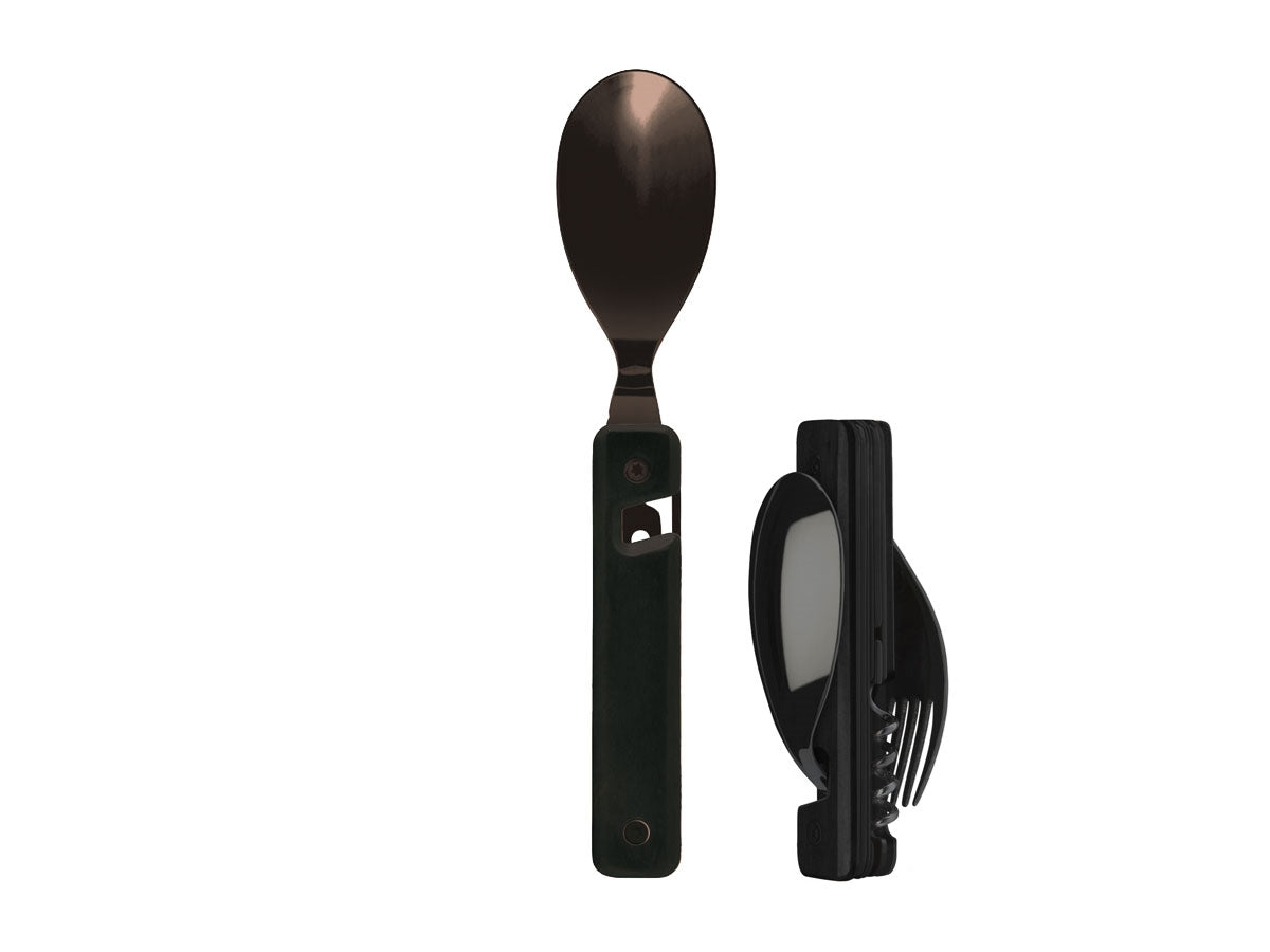 Akinod Multifunction Cutlery 13H25 Black Mirror Ebène