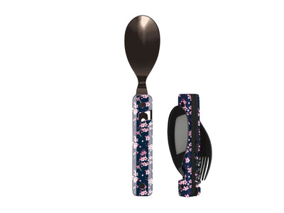 Akinod Multifunction Cutlery 13H25 Black Mirror Fleurs de Cerisier