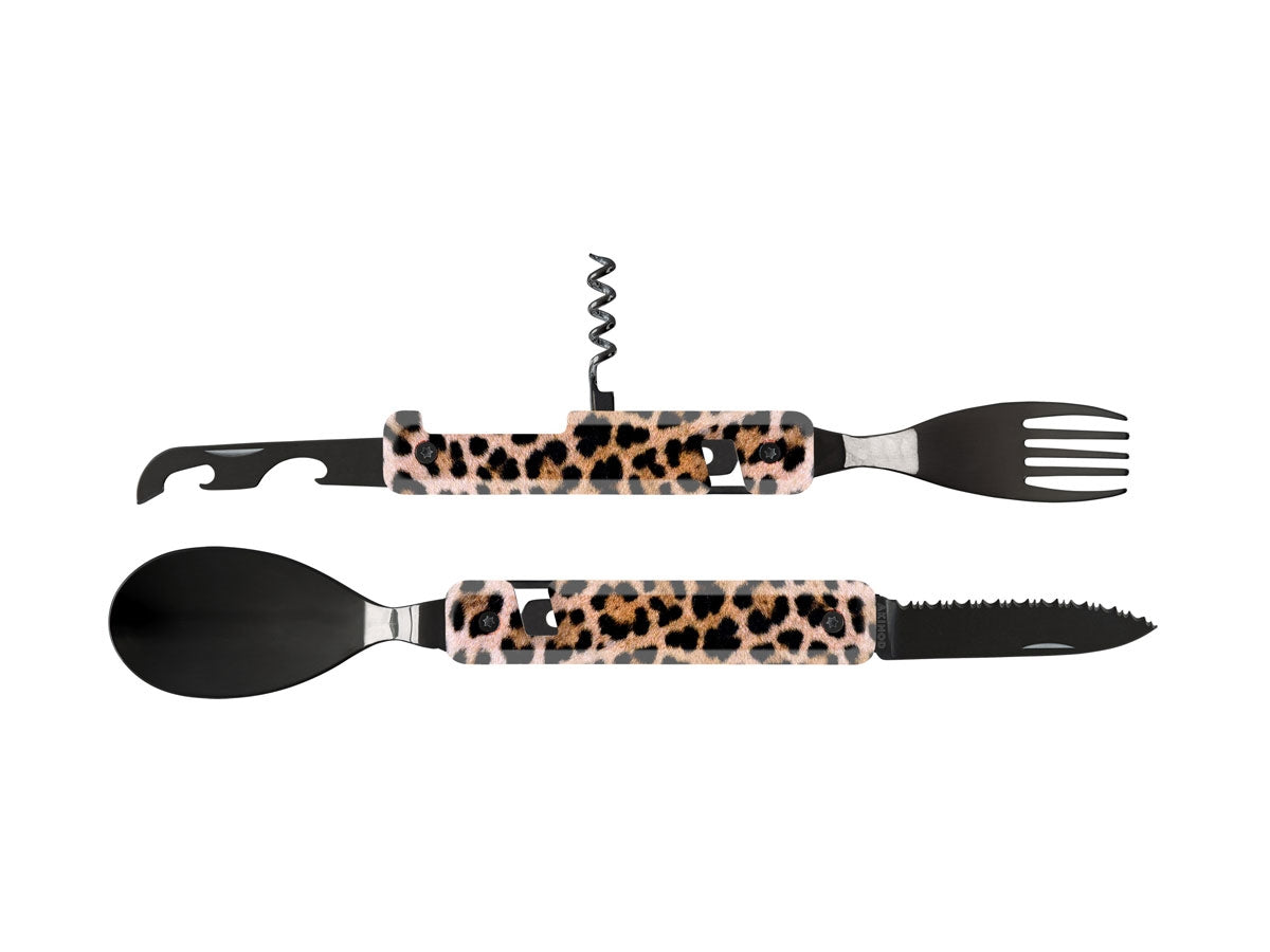 Akinod Multifunction Cutlery 13H25 Black Mirror Leopard - foto 2
