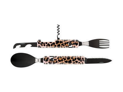 Akinod Multifunction Cutlery 13H25 Black Mirror Leopard - foto 2