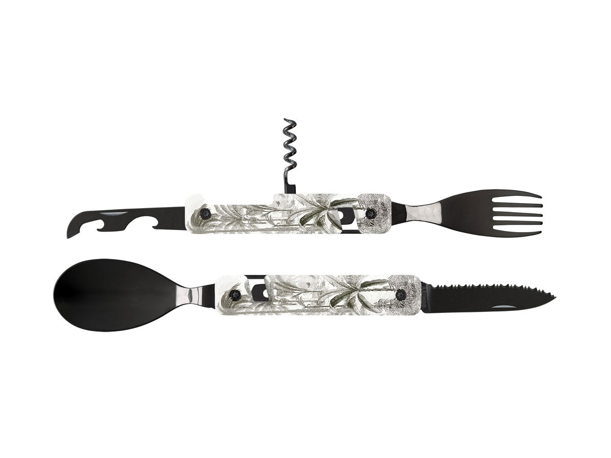 Akinod Multifunction Cutlery 13H25 Black Mirror Tropique - foto 2