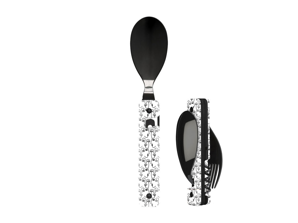 Akinod Multifunction Cutlery 13H25 Black Mirror Visage