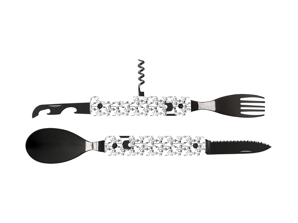 Akinod Multifunction Cutlery 13H25 Black Mirror Visage - foto 2