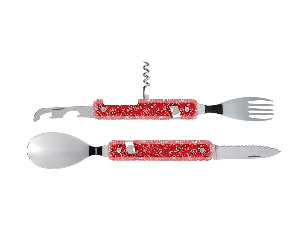 Akinod Multifunction Cutlery 13H25 Mirror Bandana Rouge - foto 2