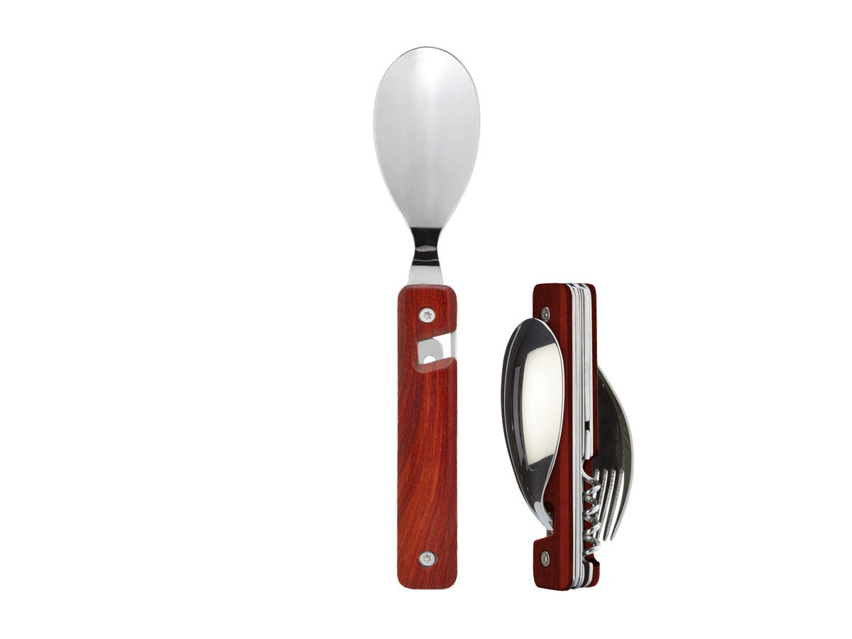 Akinod Multifunction Cutlery 13H25 Mirror Bois Corail