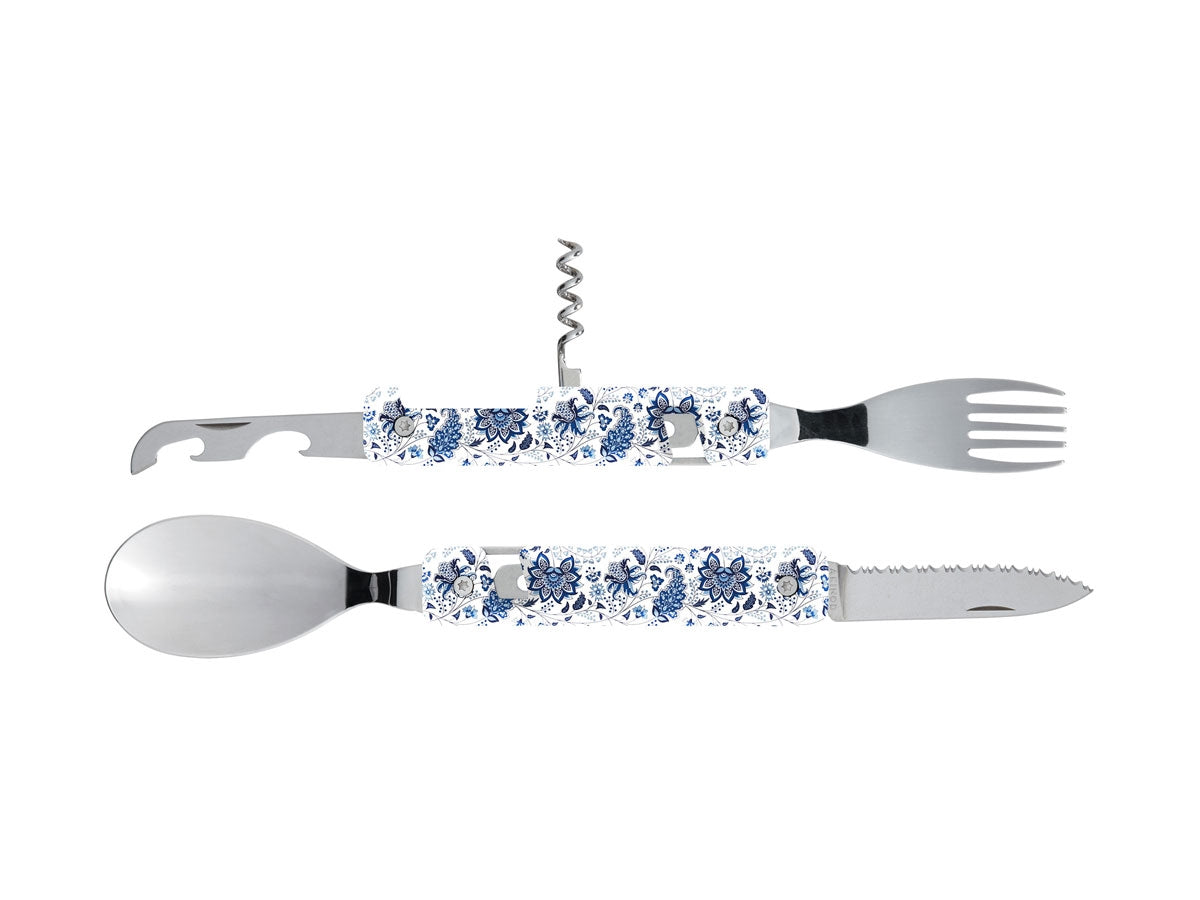 Akinod Multifunction Cutlery 13H25 Mirror Fleur Bleue - foto 2