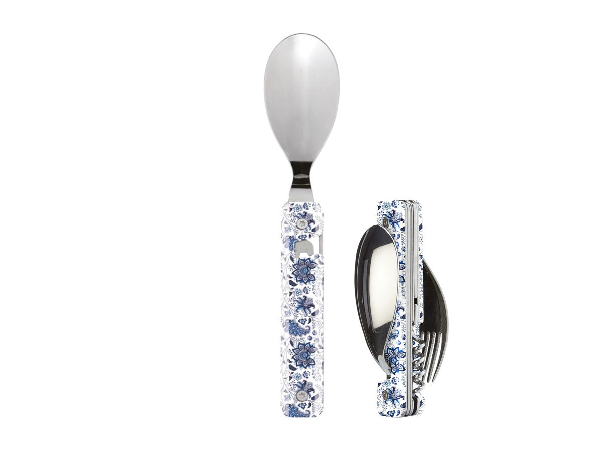 Akinod Multifunction Cutlery 13H25 Mirror Fleur Bleue
