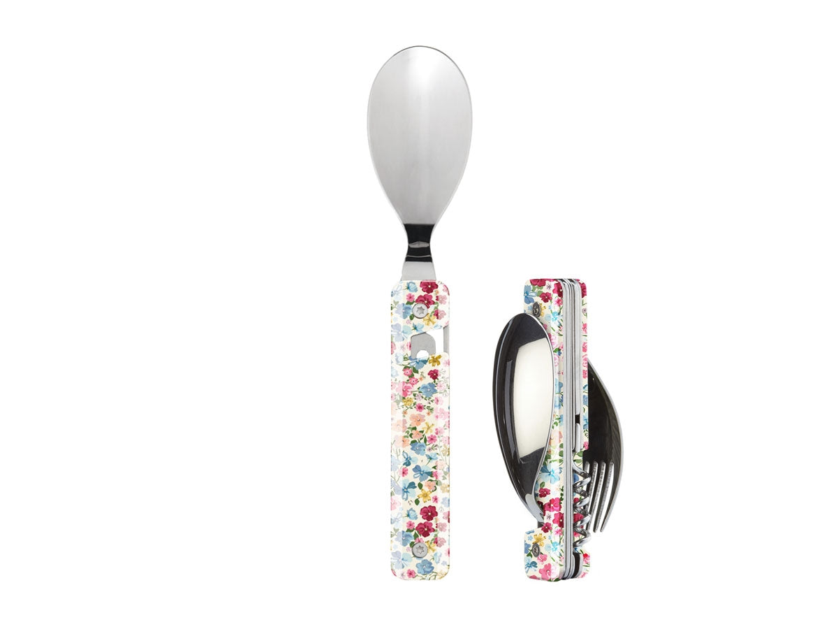Akinod Multifunction Cutlery 13H25 Mirror Fleurs Pastel